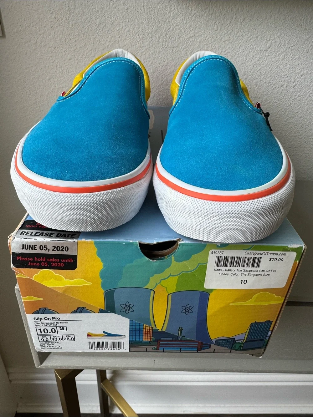 NWT Vans Slip on Pro The Simpsons